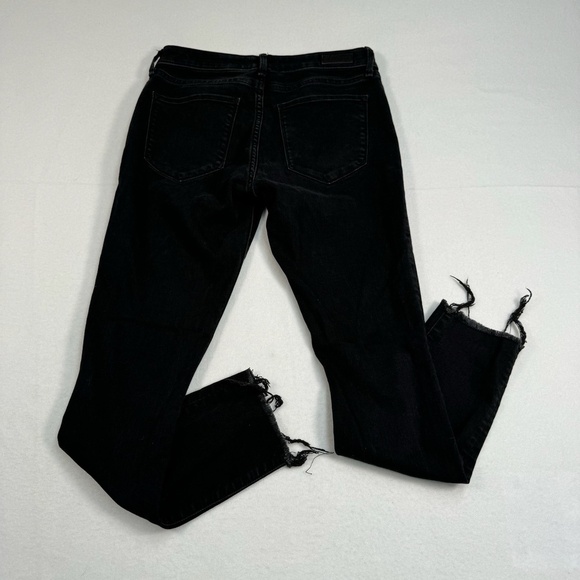 Abercrombie Fitch Harper Low Rise Super Skinny Jeans Womens Size 27/4 Black Wash - Picture 3 of 16
